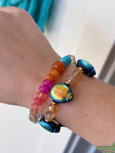 Load image into Gallery viewer, RESERVED - Scarab Beetle 🪲 Bracelet - 8mm Aura Citrine