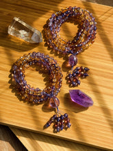 Load image into Gallery viewer, 🌞 Harmony - 108 Mala Necklace - 8mm Ametrine + Czech Glass 🔮