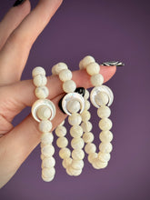 Load image into Gallery viewer, La Luna Bracelet - 8mm Mother of Pearl - Stretch Mala Bracelet