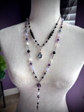 Load image into Gallery viewer, Spellbound 18” Necklace Onyx + Mystic Topaz Pendant 925 Sterling Silver