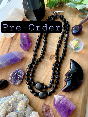 PRE-ORDER - Black Cat Magic - Silver Sheen Obsidian - 16”