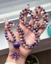 Load image into Gallery viewer, Creative Freedom - 108 Gemstone Meditation Beads - Amethyst Focal