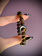 Load image into Gallery viewer, RESERVED - (3) Moon Bracelets - Stretch Bracelet (7.25” &amp; 6.50”)