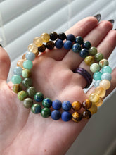 Load image into Gallery viewer, RESERVED - (2) Custom Stacks (8.5”) - 8mm Bracelets - Gemstone Stretch Mala Bracelets 8mm