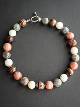 Load image into Gallery viewer, Spiced Moonstone - XL Gemstone Necklace - 18” overall length//16.5” inner length