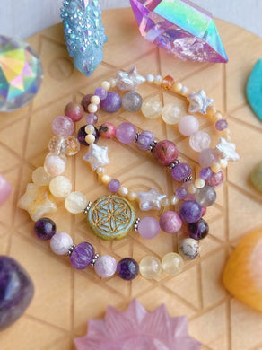 Dream Weaver Bracelet Set (3) - Freshwater Pearl Stars