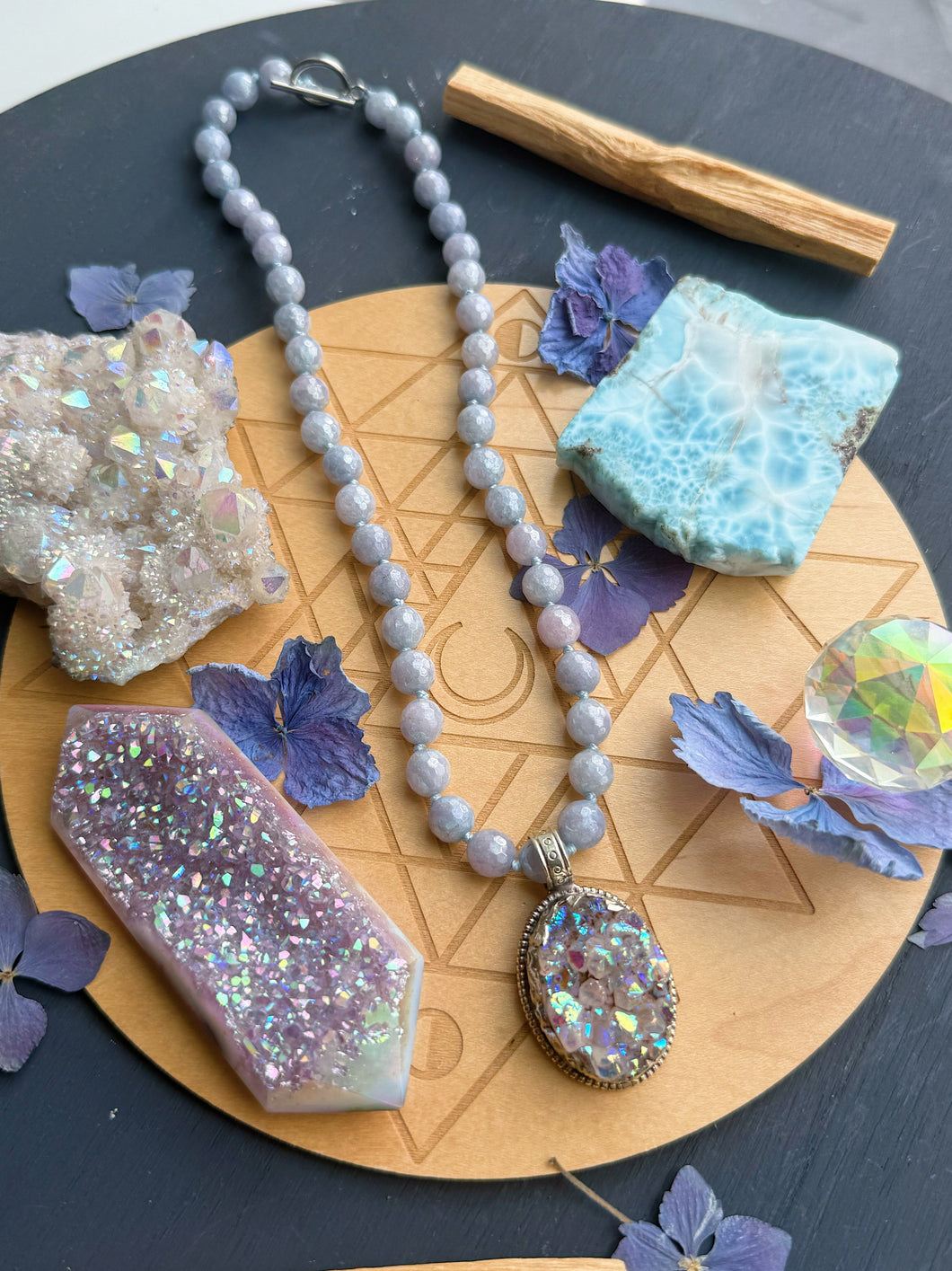 40mm Aura Druzy + 16