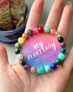 Be Light - Mozambique Amazonite Focal - 8mm Gemstone Bracelet