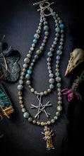 Load image into Gallery viewer, The Witch’s Star - Labradorite 16” Necklace