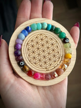 Load image into Gallery viewer, RESERVED - Rainbow Watcher - 8mm Rainbow Gemstone Stretch Mala Bracelet