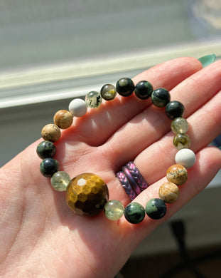 New Beginnings - Tigers Eye Focal Gemstone Bracelet