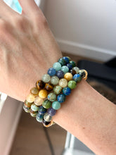 Load image into Gallery viewer, Wildflower Wishes - Gemstone Stretch Mala Bracelet