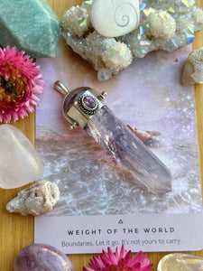 85mm Lavender Amethyst Point - Sterling Silver