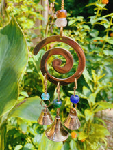 Load image into Gallery viewer, Consciousness of Nature - Spiral Brass Windchime 9&quot;