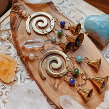 Load image into Gallery viewer, Consciousness of Nature - Spiral Brass Windchime 9&quot;