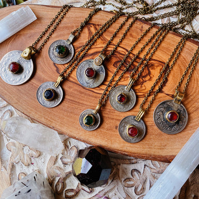 Kuchi Coin Charm Necklace + 18