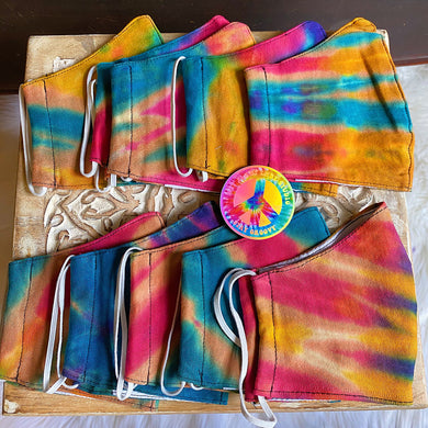Seaside Sunset  - Tie Dye Mask