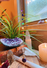 Load image into Gallery viewer, Amethyst Sephoroton - 7 Chakra Pendulum