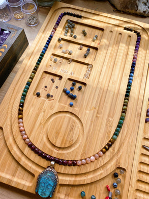 RESERVED - Labradorite Buddha - Rooted in Nature