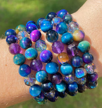 Load image into Gallery viewer, Galaxy of Stars -  Galaxy Tigers Eye + Amethyst + Mystic Quartz