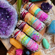 Load image into Gallery viewer, Cleanse this Space - Rose Chakra Sage Bundle