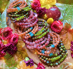 Lady Luck - Ruby Fuschite + Peridot Bracelet