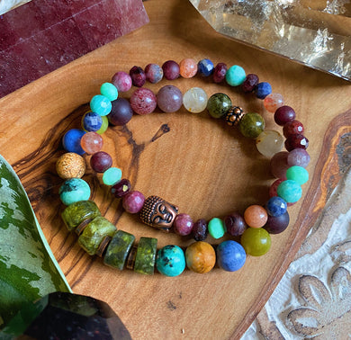 Dancing Buddha Bracelet Set - (SET OF TWO)