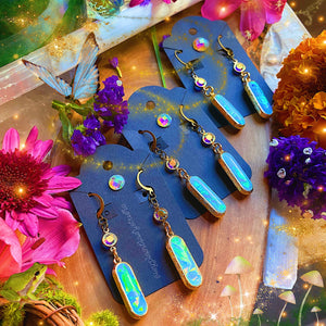 Fairy Wings - Swarovski + Opalescent Dangles