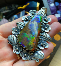 Load image into Gallery viewer, 90mm - Natural Ammolite Pendant - 925 Sterling Silver