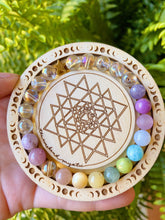 Load image into Gallery viewer, Reserved - Enchanted Gardens - Aura Quartz Rainbow Mala + Bracelet Set