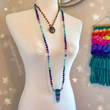 Load image into Gallery viewer, Transformative Energy - Rainbow Fluorite + Amazonite + Kyanite + Chrysocolla + Amethyst