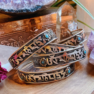 Om Mani Padme Hum Cuff - Fair Trade