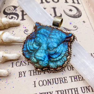 50mm Teal Flash Labradorite Tiger