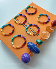 Load image into Gallery viewer, Kaleidoscope - Rainbow Gemstone Stretch Mala Bracelet