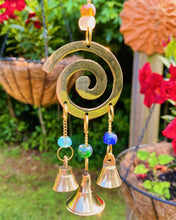 Load image into Gallery viewer, Consciousness of Nature - Spiral Brass Windchime 9&quot;