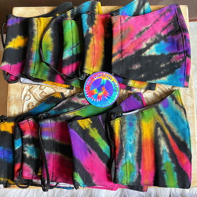 Butterfly Garden - Tie Dye Mask