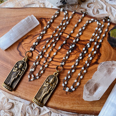 Lakshmi + Pearl Necklace