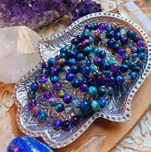 RESERVED PART 2 Set - Galaxy of Stars -  Galaxy Tigers Eye + Amethyst + Mystic Quartz