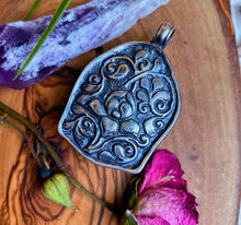 Load image into Gallery viewer, 55mm Blue Flash Labradorite Buddha Pendant - 925 Sterling Silver