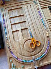 Load image into Gallery viewer, Reserved - Clear Quartz + Pastel Rainbow Mala