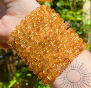 Reserved - Solar Plexus - Sweet Honey Cognac Tourmaline + Superior Golden Citrine