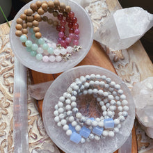 Load image into Gallery viewer, Cool and Calm Bracelet - AAA Natural Blue Chalcedony + Polished Howlite