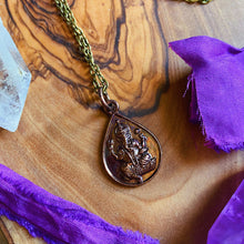 Load image into Gallery viewer, Om + Ganesha - 18&quot; Brass Chain Necklace