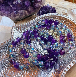 Stardust Bracelet - Amethyst + Mystic Quartz