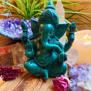 6" Ganesha Statue - Remover of Obstacles + Good Fortune