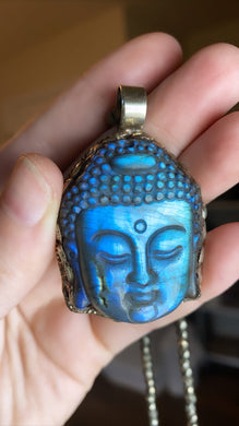 RESERVED - Labradorite Buddha + 24