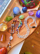 Load image into Gallery viewer, Joyful Heart - 108 - Luxe Rainbow Gemstone + Sandalwood Mala
