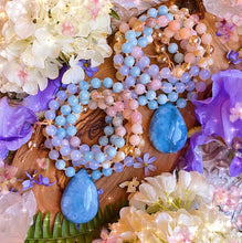 Load image into Gallery viewer, **PRE-ORDER - Spring Blooms - Cherry Blossom Agate, Aquamarine, Blue Chalcedony, Mother of pearl