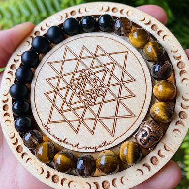 RESERVED - Protect Your Energy - Copper Buddha Mala Bracelet