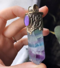 Load image into Gallery viewer, Pre-Order - RESERVED - Fluorite + Kyanite Mala